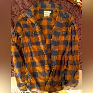 Goodfellow & Co long-sleeved shirt. US size M. Brown & blue. Very good condition